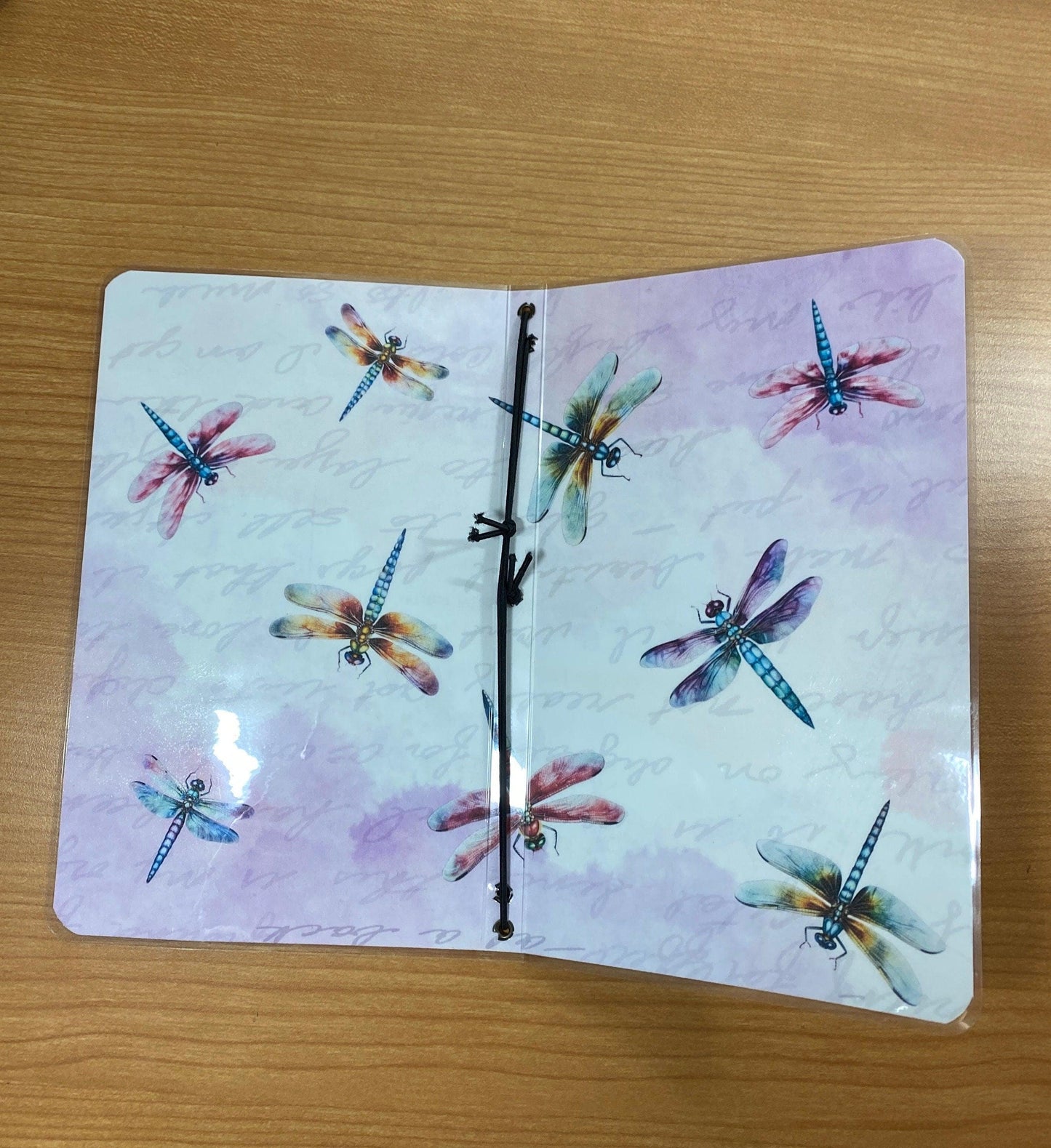 Collaged Travelers Notebook Laminated Cover