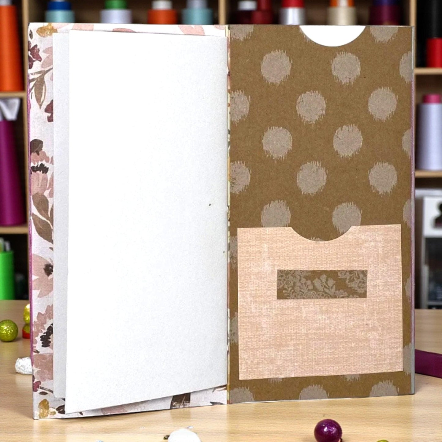 Halloween Angel Junk Journal – Handmade Flip-Flop Journal with Tags, Coffee-Dyed Pages, Pockets, Spooky Ephemera & Vintage Layers