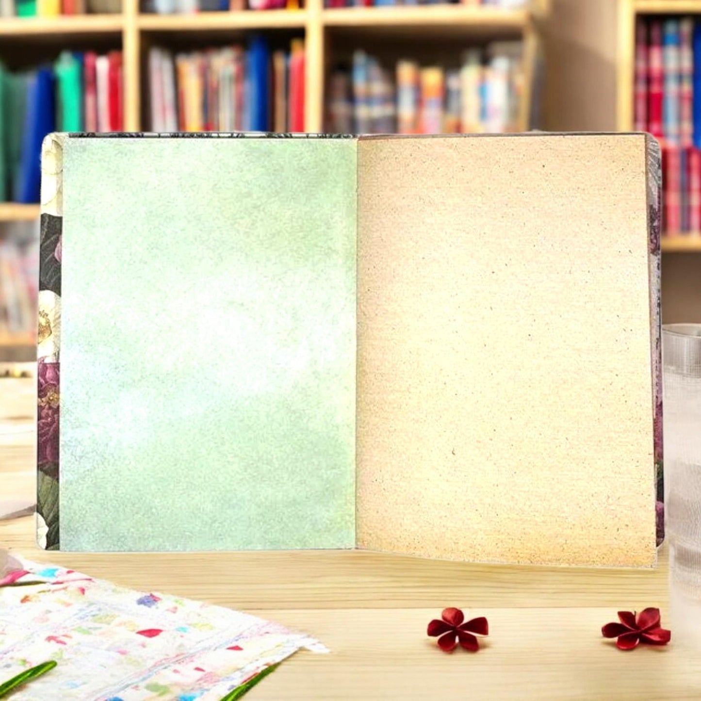 Floral Floral Rose Journal – “Thinking of You Today” B6 Handmade Planner  Scrapbook  Journal: Handmade B6 Planner, Scrapbook