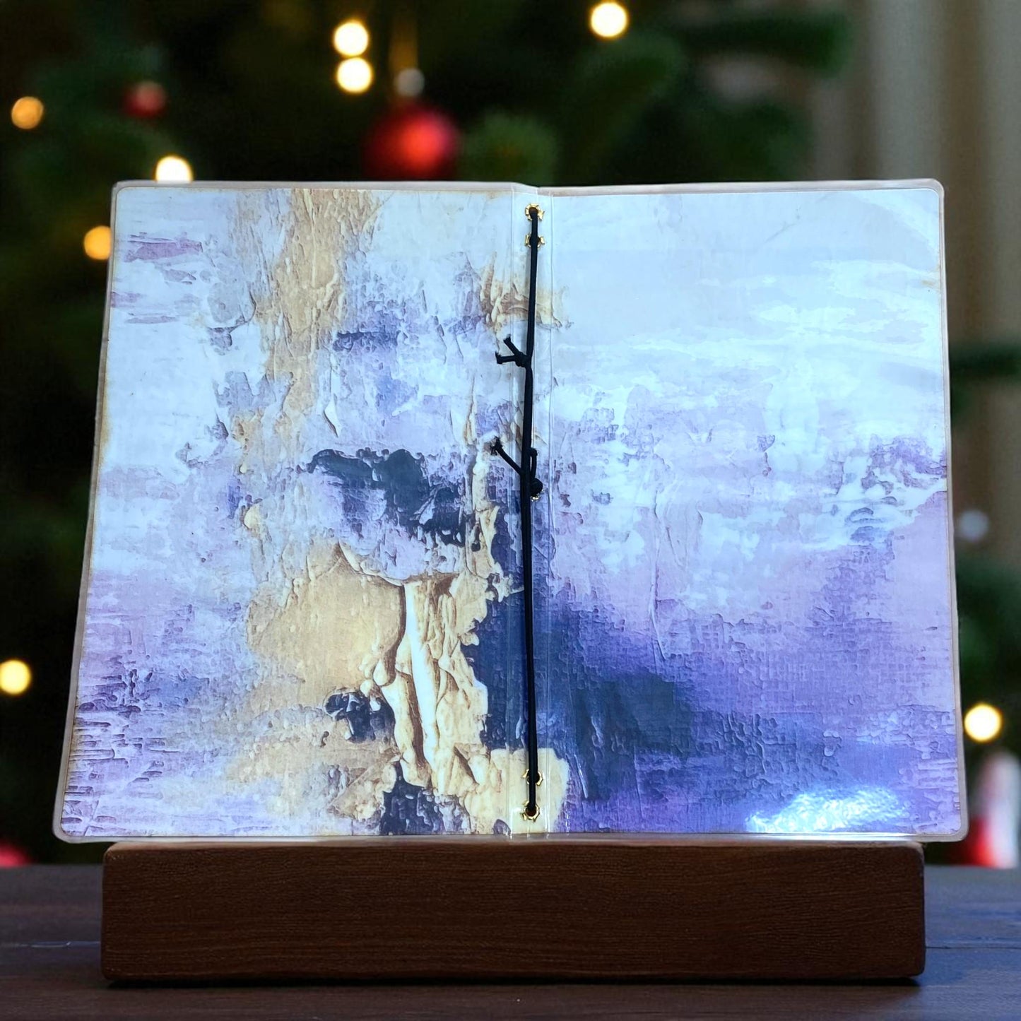 Purple Traveler’s Notebook Cover – 5x8 Laminated TN, Handmade Refillable Fauxdori Journal for Planning, Writing, or Everyday Use