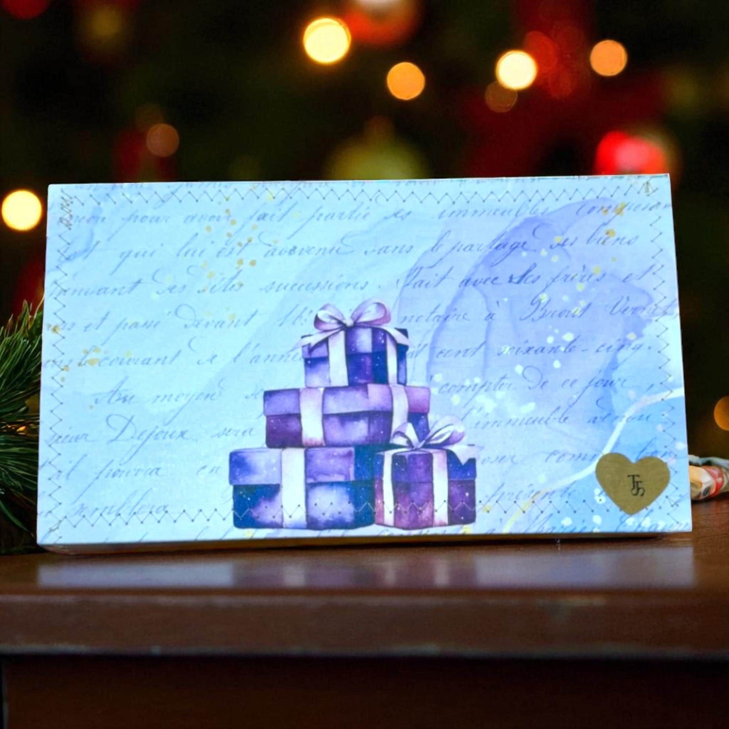 Peppermint Lane Accordion Folder – Santa’s Express Edition | Handmade Holiday Organizer for Receipts, Cards & Keepsakes