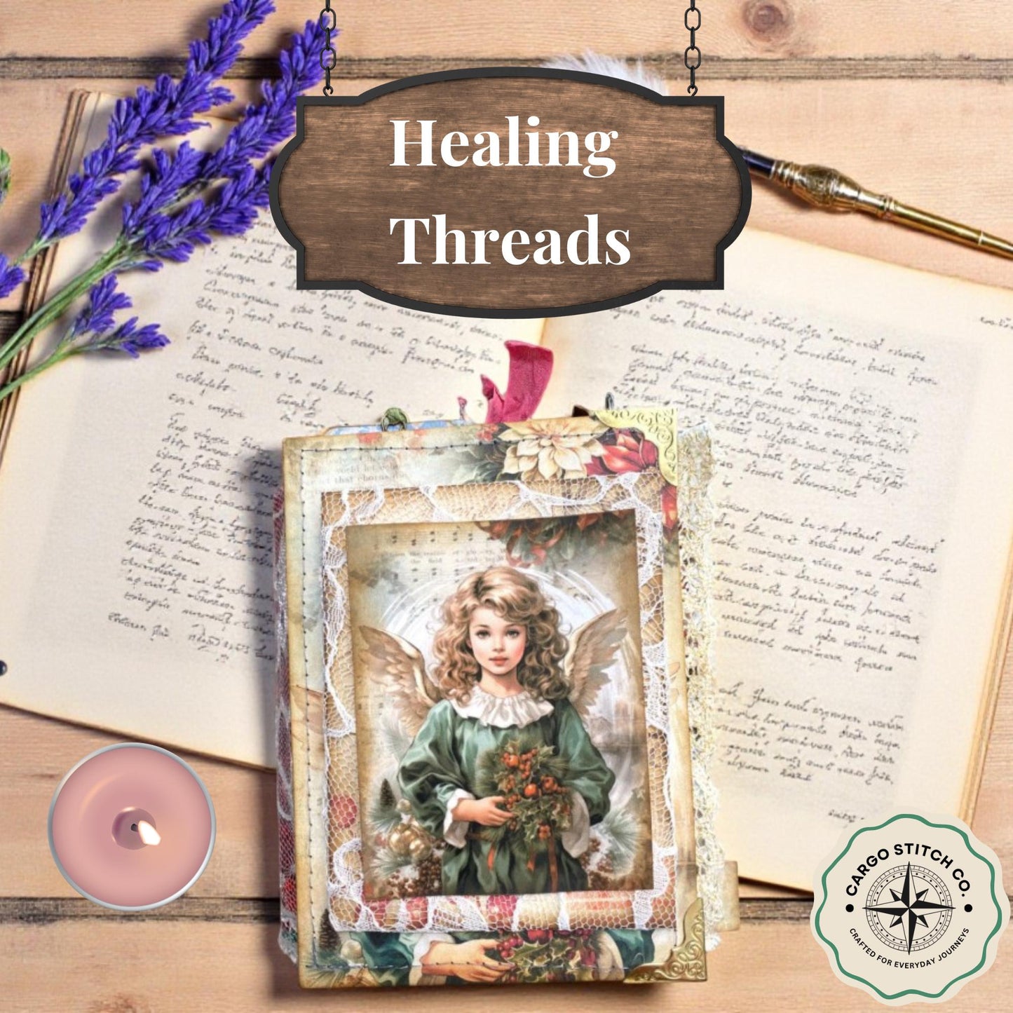 Luxury Christmas Junk Journal – One-of-a-Kind Expandable Holiday Memory Keeper – Handmade Victorian-Inspired Heirloom Gift