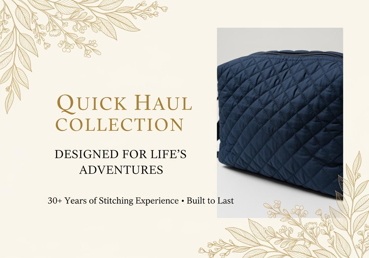 Midnight Garden Handmade Quilted Tote Bag – The Stitcher’s Carry Edition | Artisan-Made Project Bag with Pockets