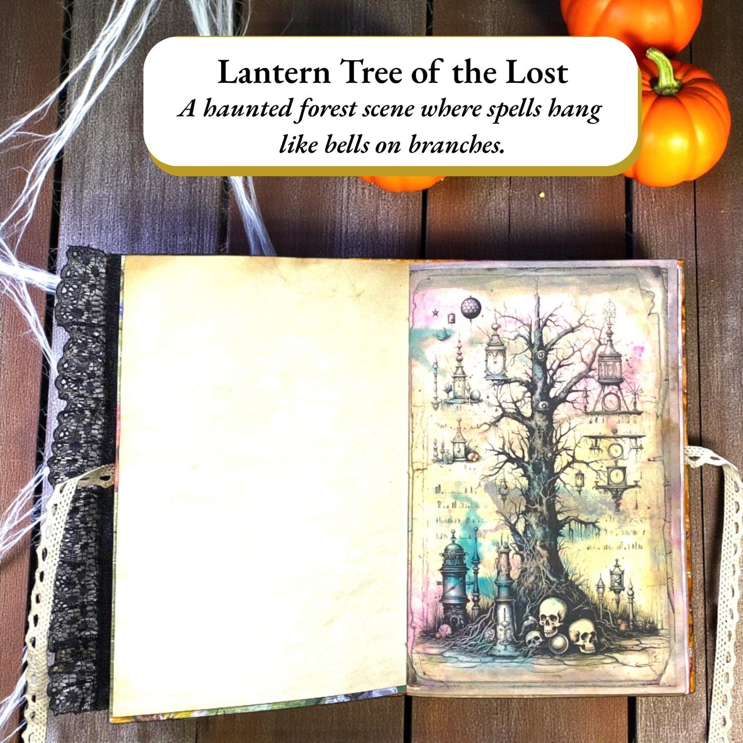 Crimson Skeleton Codex – October Coven Series – Gothic Halloween Junk Journal – Coffee-Dyed Pages – Signed Limited Edition