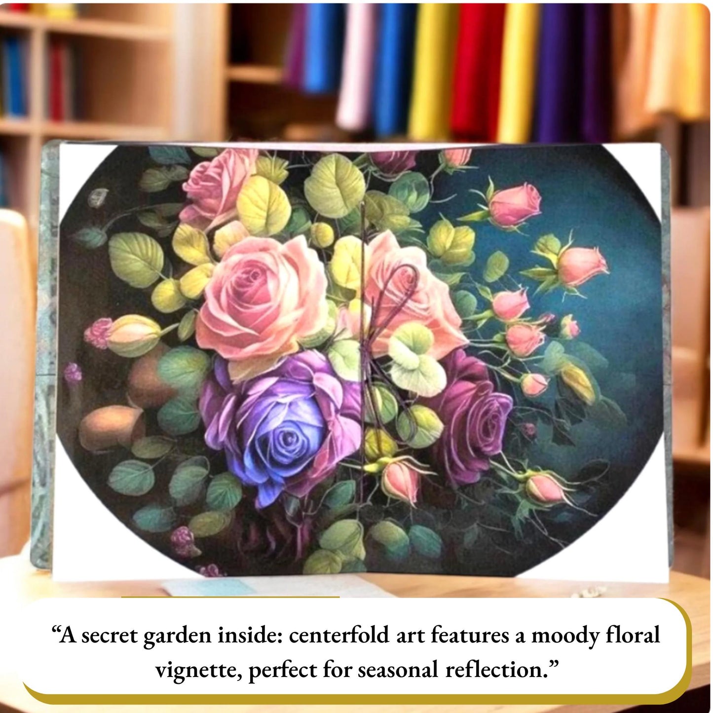 Wings of the Forgotten Garden – Grungy Floral Butterfly Junk Journal | Handmade 5x7" Vintage Art Book