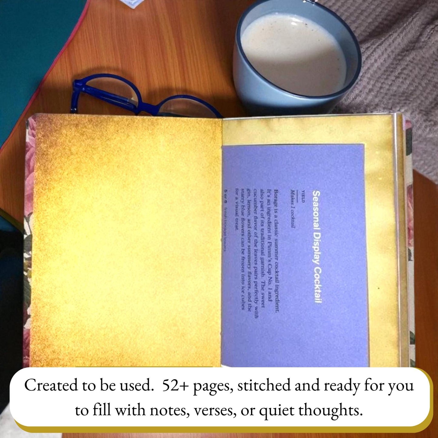 Be Still & Bloom – Faith Junk Journal with Psalm 46:10 | Handmade 5×7 Scripture Journal with Florals  Butterflies | Healing Threads