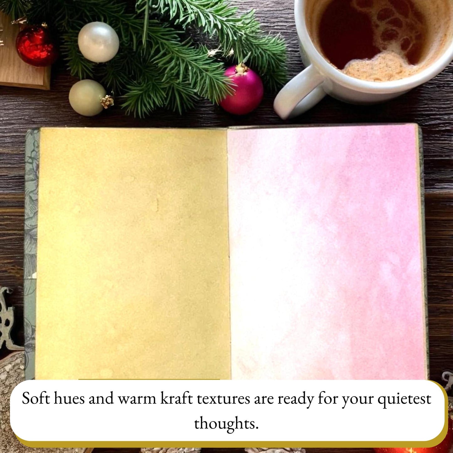 Fear Not Junk Journal – Handmade Faith Journal, Isaiah 41:13 Scripture Notebook, Christian Prayer Journal, Winter Garden Edition