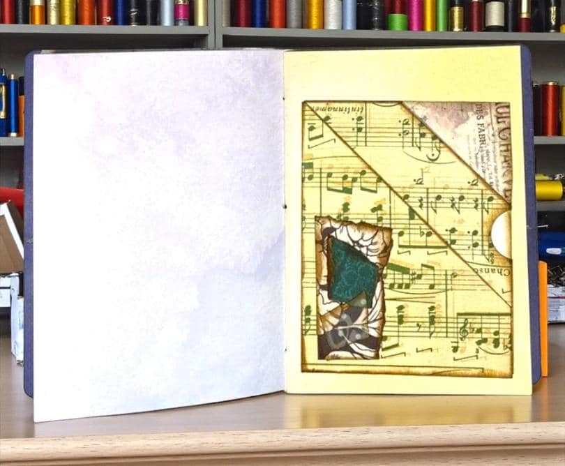 Floral Rose Junk Journal – Handmade Grungy B6 Journal with Coffee-Dyed Pages, Tags, Pockets, and Vintage Ephemera