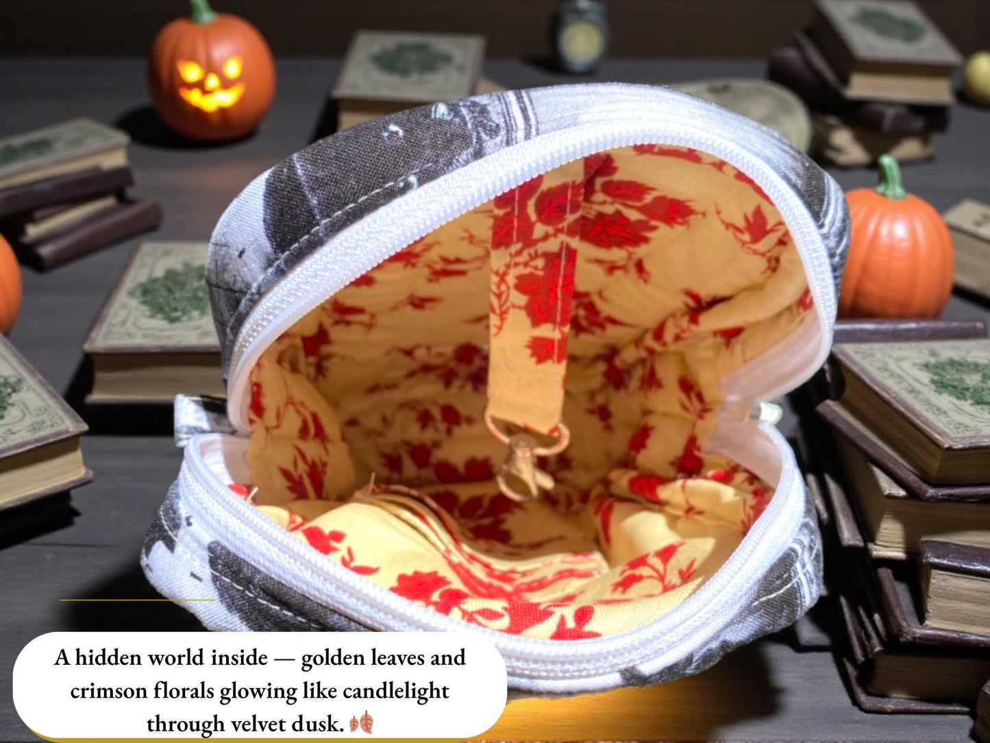 The Witch’s Coven – Quilted Crossbody Bag | Witchy Fall Purse | Black Cat Bag | Cozy Gothic Handmade by Cargo Stitch Co.