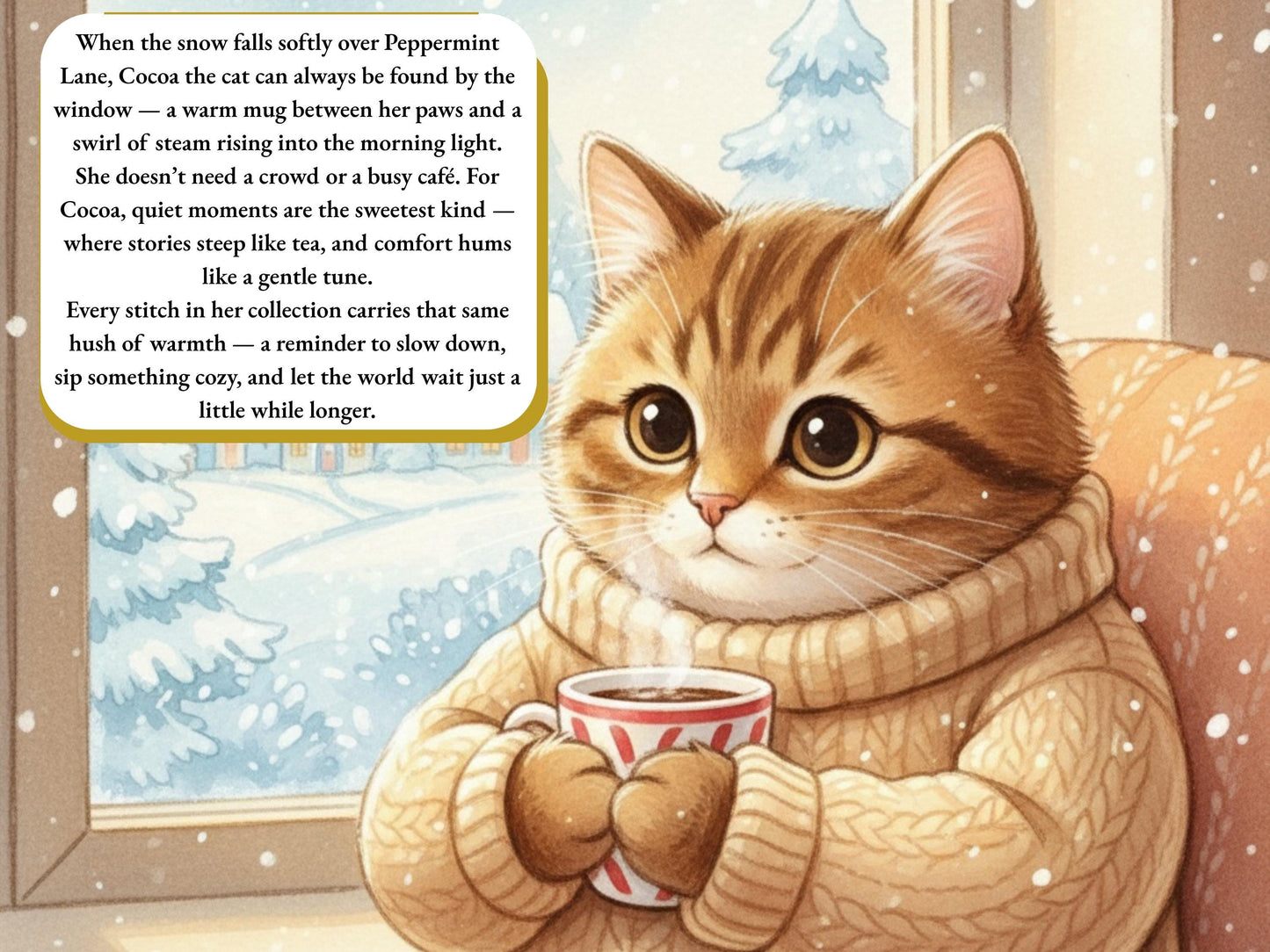 Cocoa’s Quiet Cup Quilted Pouch Bundle - Peppermint Lane 2025 | Final Edition Holiday Set | Gifts | Ornament Magic | Choose Your Size