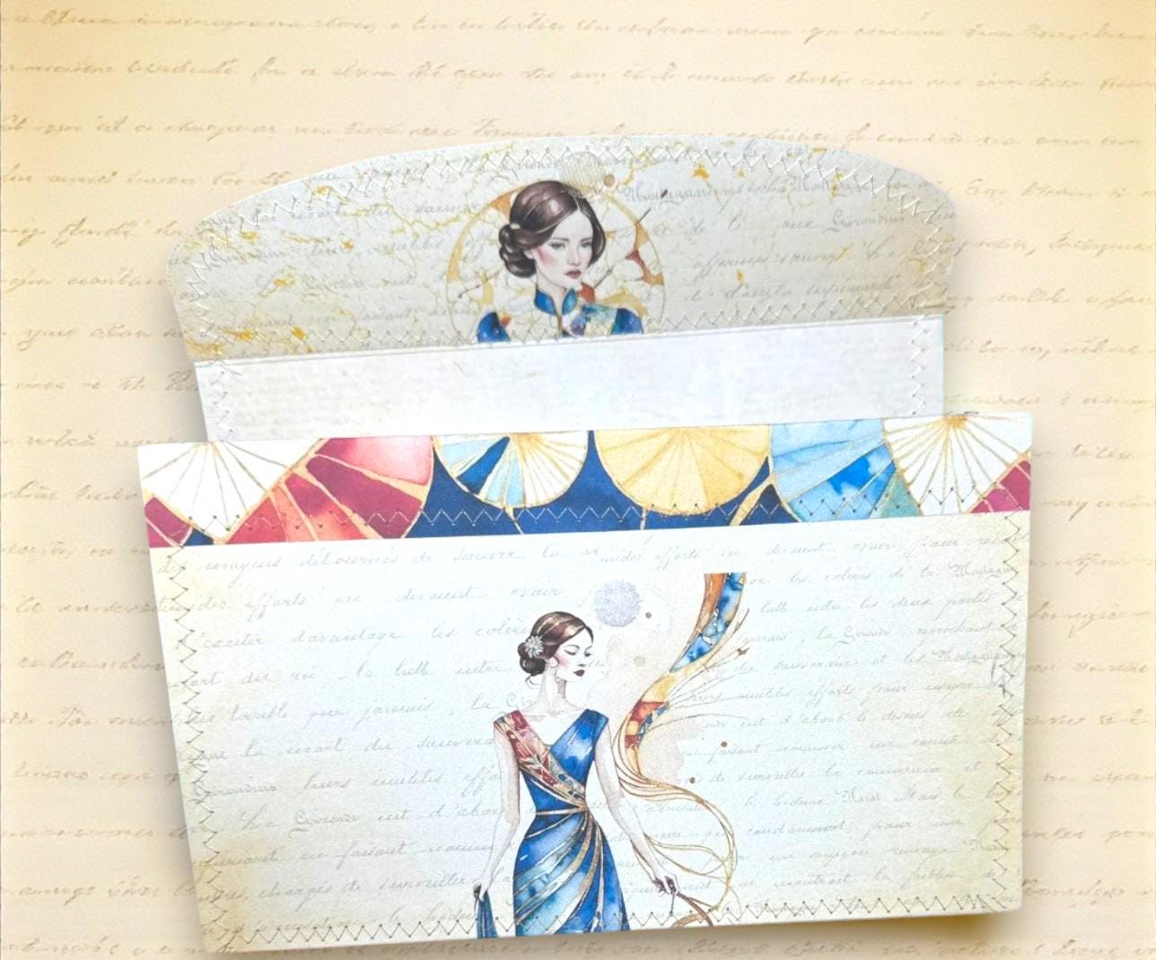 Healing Threads Accordion Folder – Mended With Gold Edition – Faith-Based Ephemera Organizer Clutch | Handmade Gift of Grace