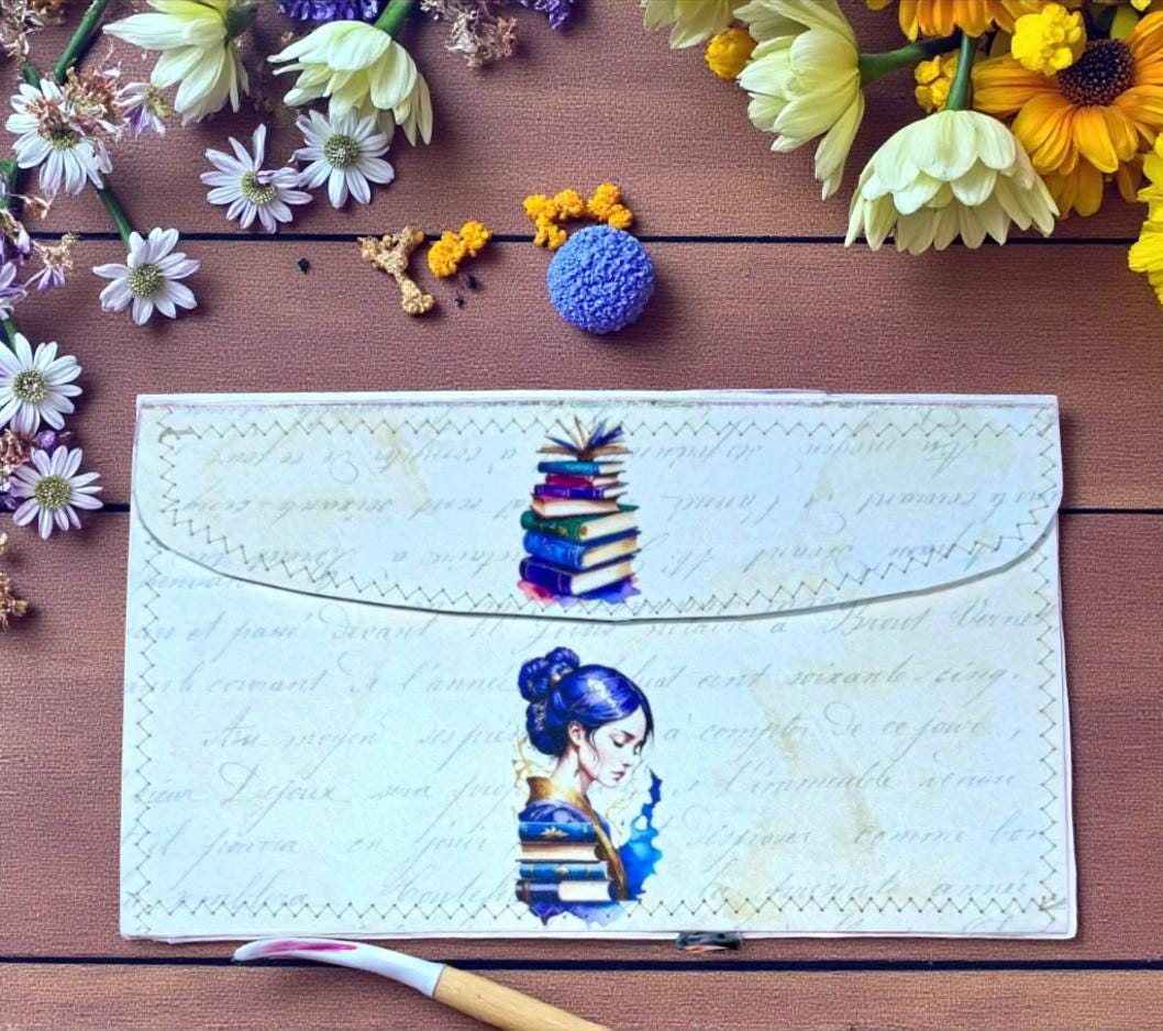 Healing Threads Accordion Folder – Storykeeper Edition | Handmade Organizer for Ephemera, Journaling & Letters