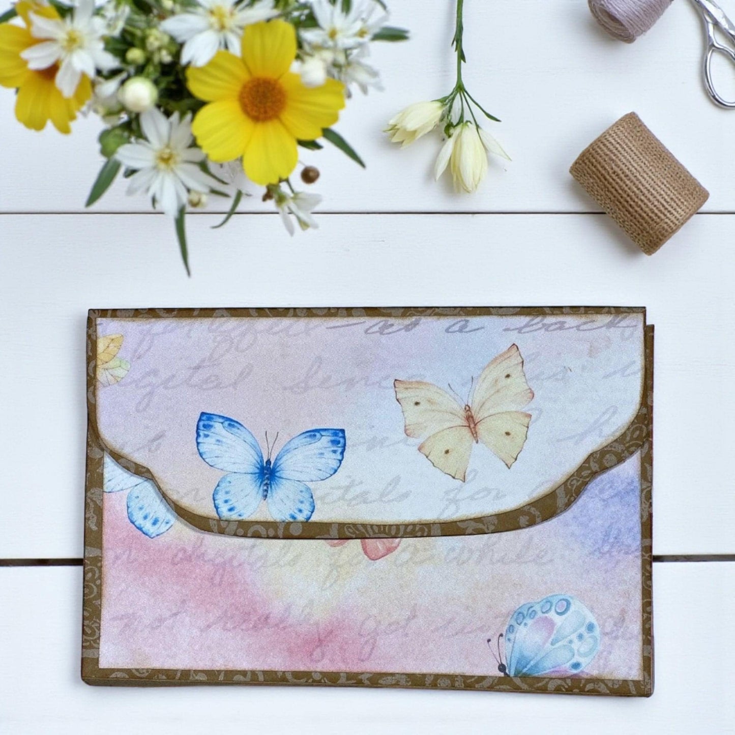 Butterfly Blessings Accordion File Folder – Healing Threads Handmade Organizer | Encouragement & Renewal Gift | Faith-Based Journal Storage