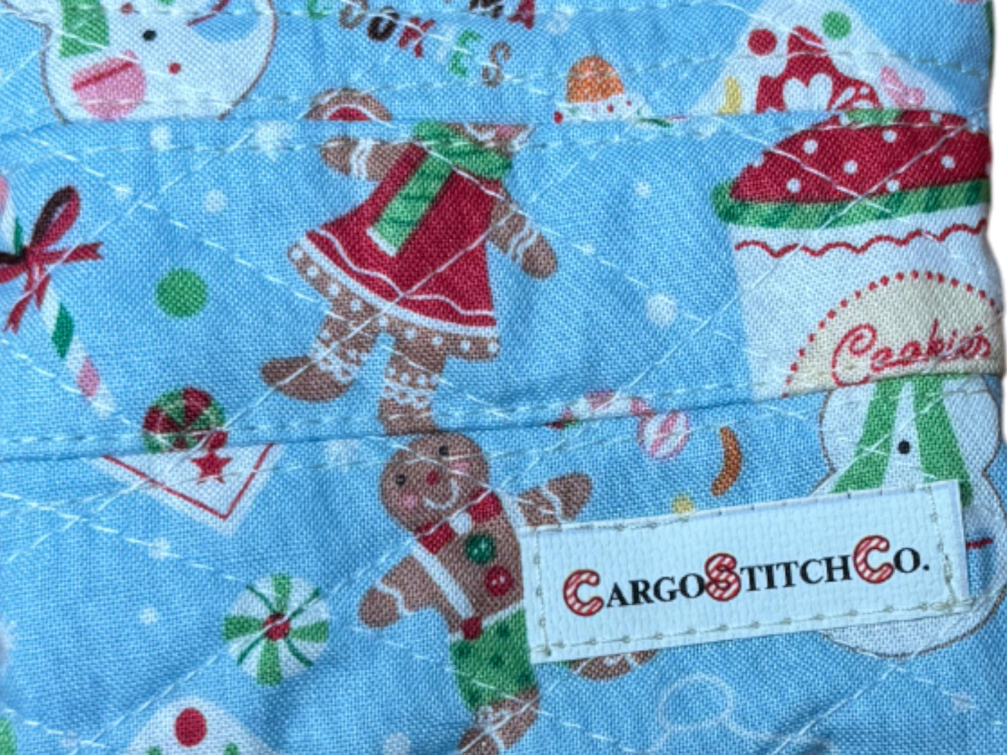 Mini Quilted PouchPeppermint Lane  | Mini Christmas Coin Purse | Holiday Gift Bag | Handmade Zipper Pouch | Stocking Stuffer