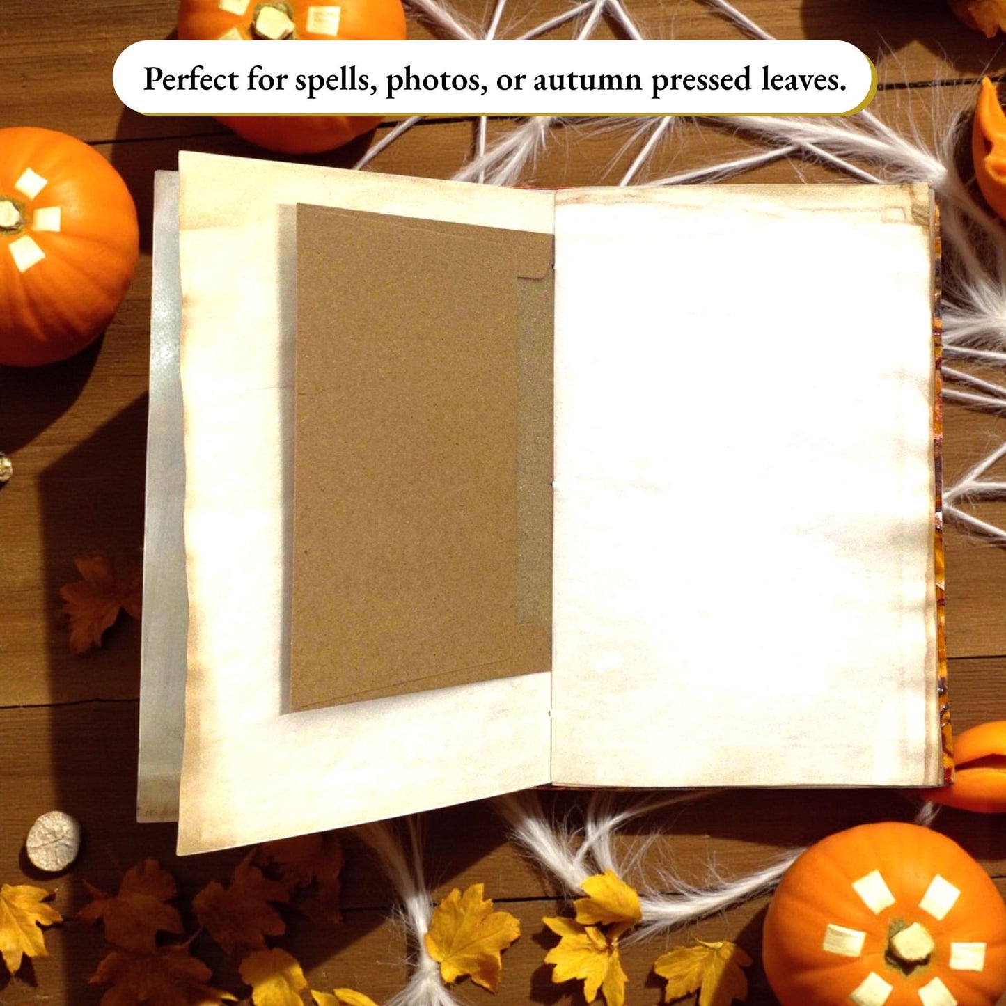 Autumn Harvest Grimoire – October Coven Series – Handmade Halloween Junk Journal – Coffee-Dyed Pages – Witchcore Gift – 2 of 8