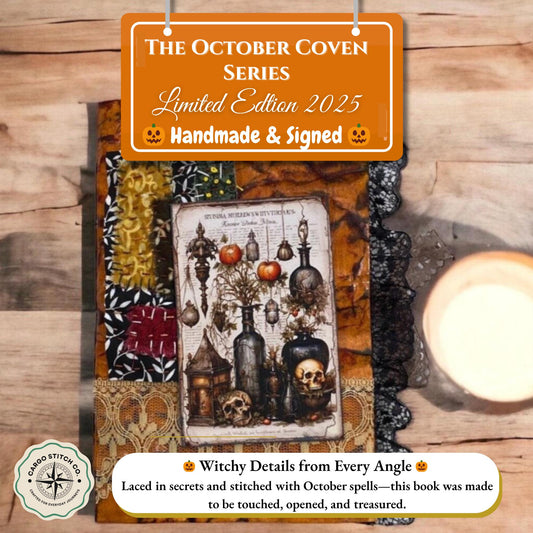 Autumn Harvest Grimoire – October Coven Series – Handmade Halloween Junk Journal – Coffee-Dyed Pages – Witchcore Gift – 2 of 8