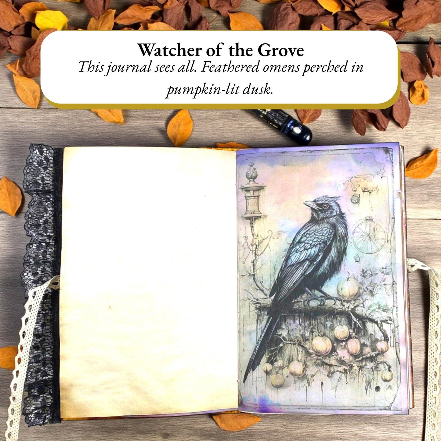 Crimson Skeleton Codex – October Coven Series – Gothic Halloween Junk Journal – Coffee-Dyed Pages – Signed Limited Edition