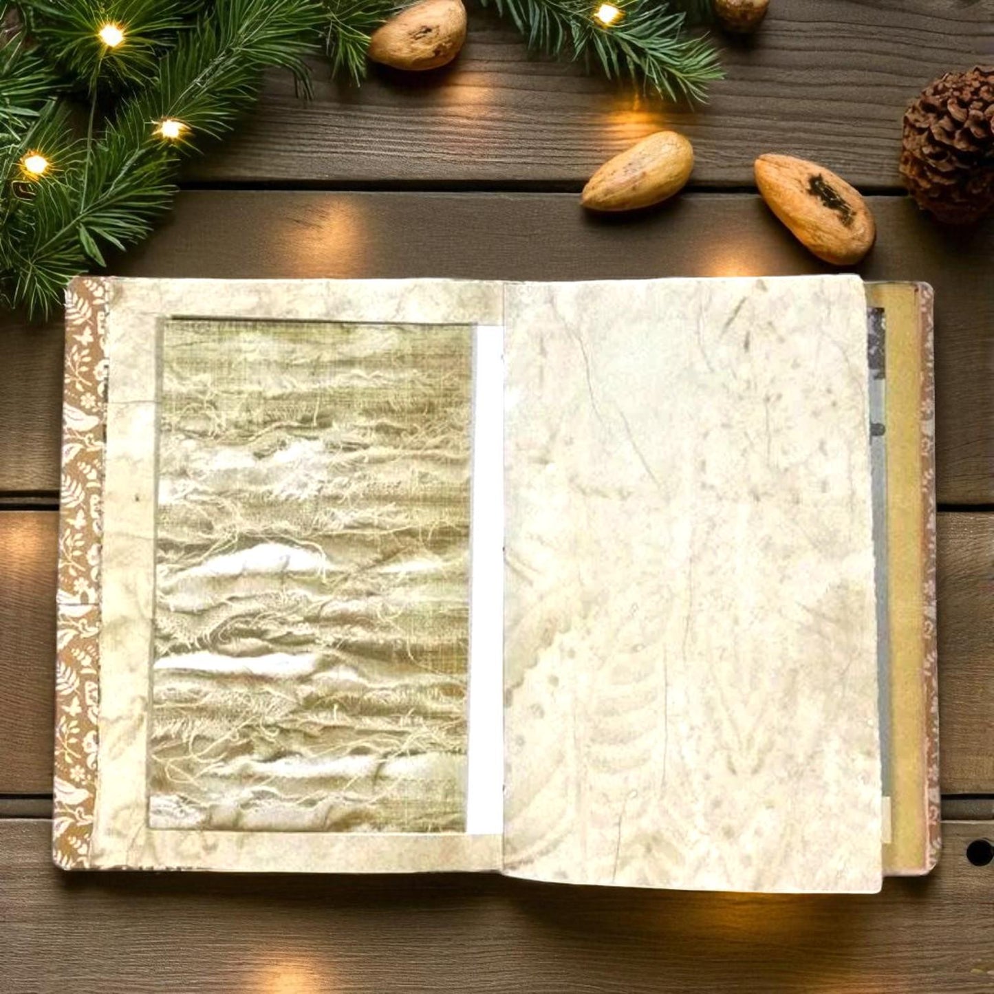 Rose Dream B6 Junk Journal – Handmade Floral Notebook with Pockets | Vintage Rose Art Journal