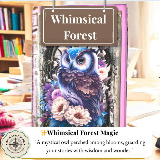 Feathers & Whispers – Owl And Butterfly Junk Journal | Handmade Flip-Flop Forest Journal B6 with Pockets  Ephemera