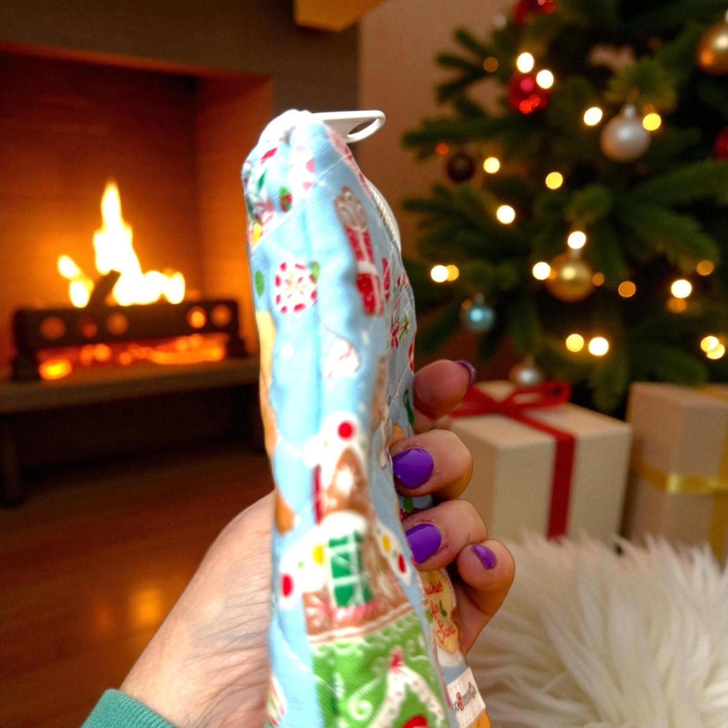 Peppermint Lane Everyday – Cookies & Cats Quilted Pouch Trio | Handmade Holiday Gift Set | Cargo Stitch Co. Zipper Bags