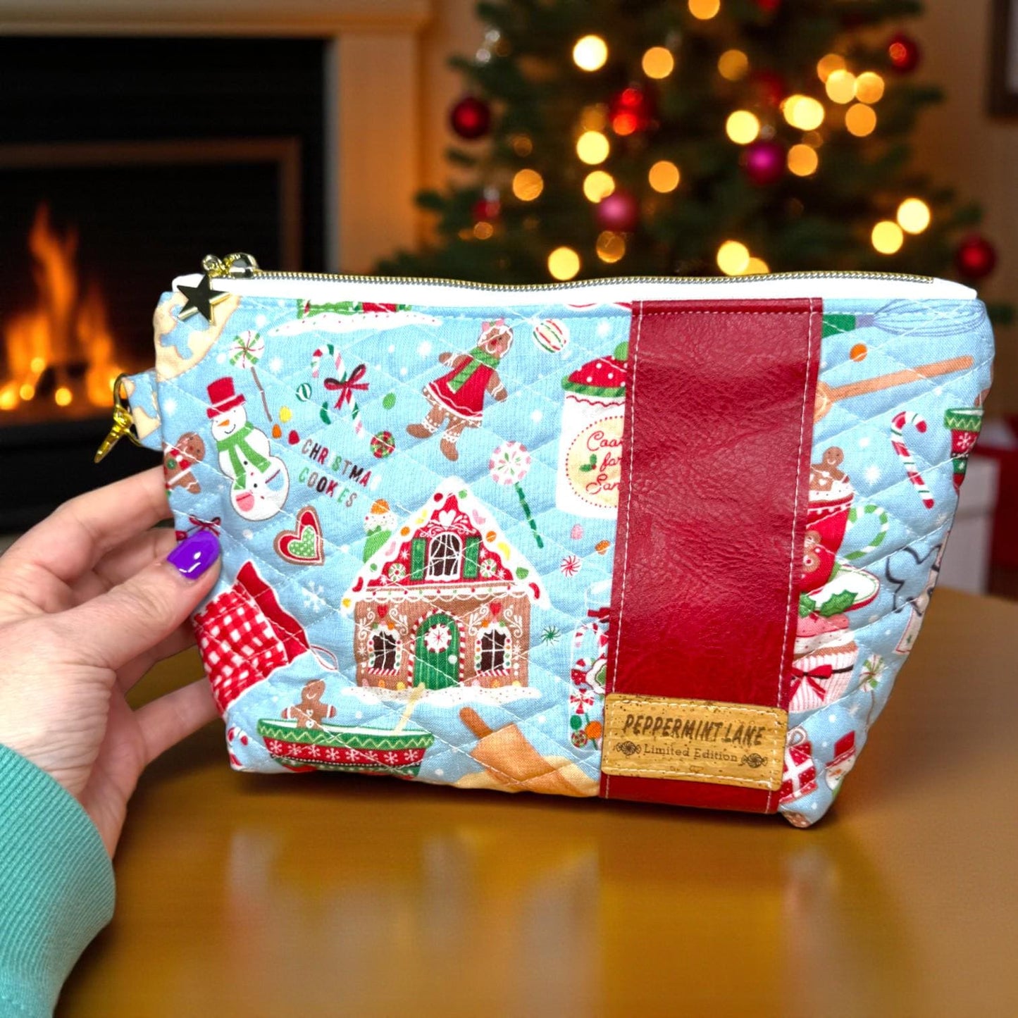 Gingersnap’s Holiday Hearth – Limited Edition Quilted Pouch Collection | Peppermint Lane 2025 Premium Set | Choose A Size Or Bundle