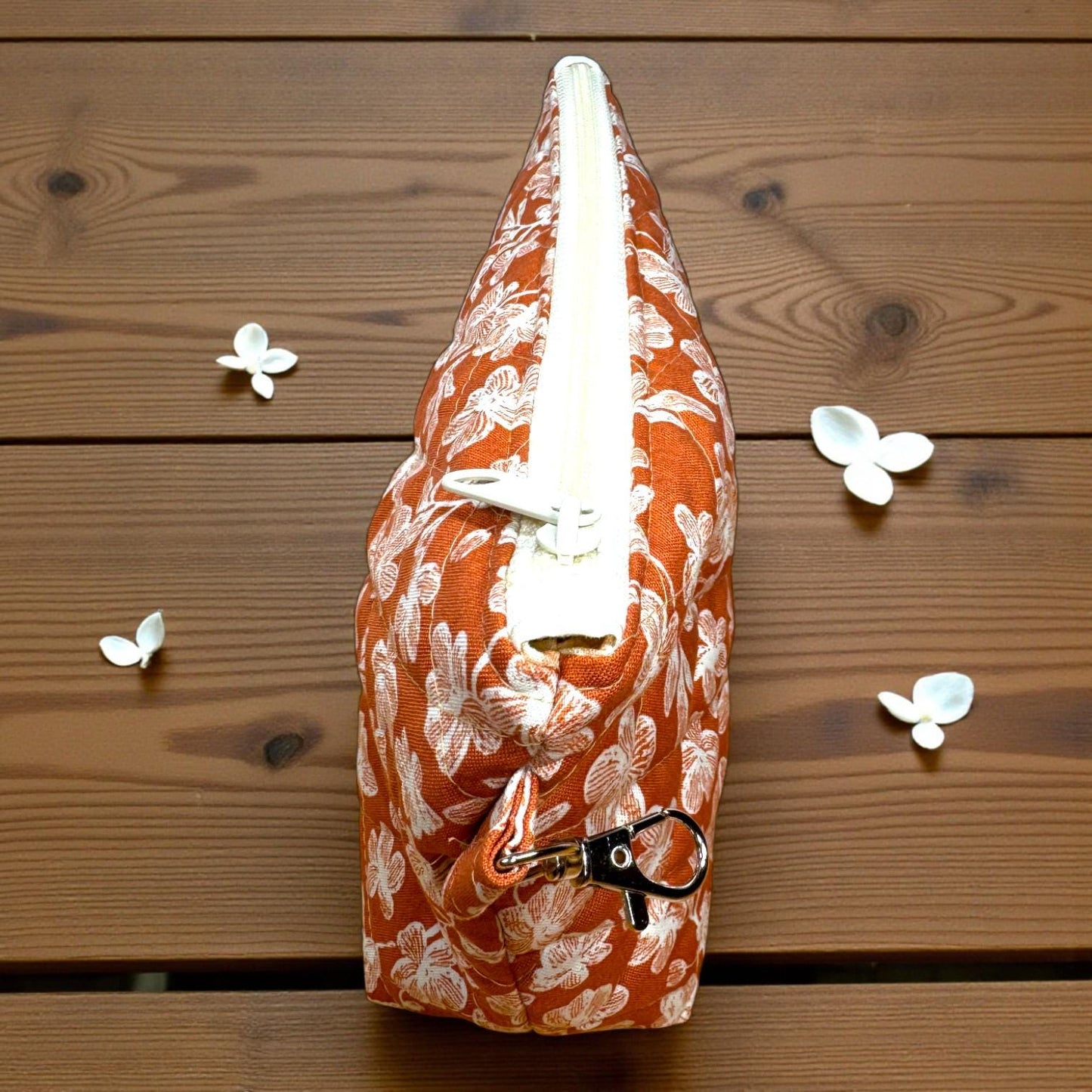 Evergreen Mushroom Quilted Pouch | Cargo Stitch Co. Evergreen Collection | Quilted Cotton Zipper Bags |Woodland Gift | Choose Size or Bundle