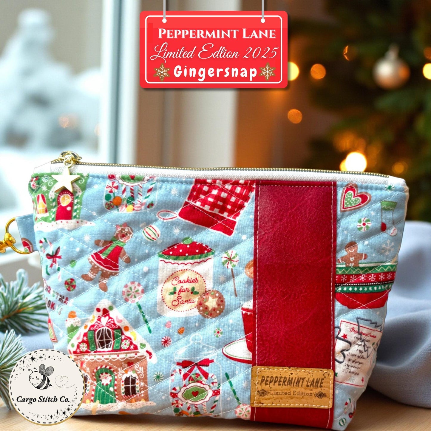 Holiday Pouch Gift Set – Gingersnap’s Christmas Bundle – Limited Edition – Mom & Teacher Gift – Stocking Stuffer Choose Size, Ready to Ship