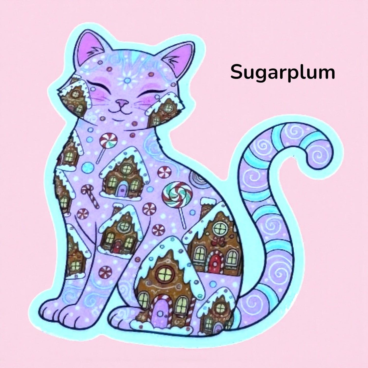 Peppermint Lane Character Sticker Collection – Volume I | Sugarplum, Whimsy, Gingersnap, Cocoa, Scout, Holly & Jingles Stickers