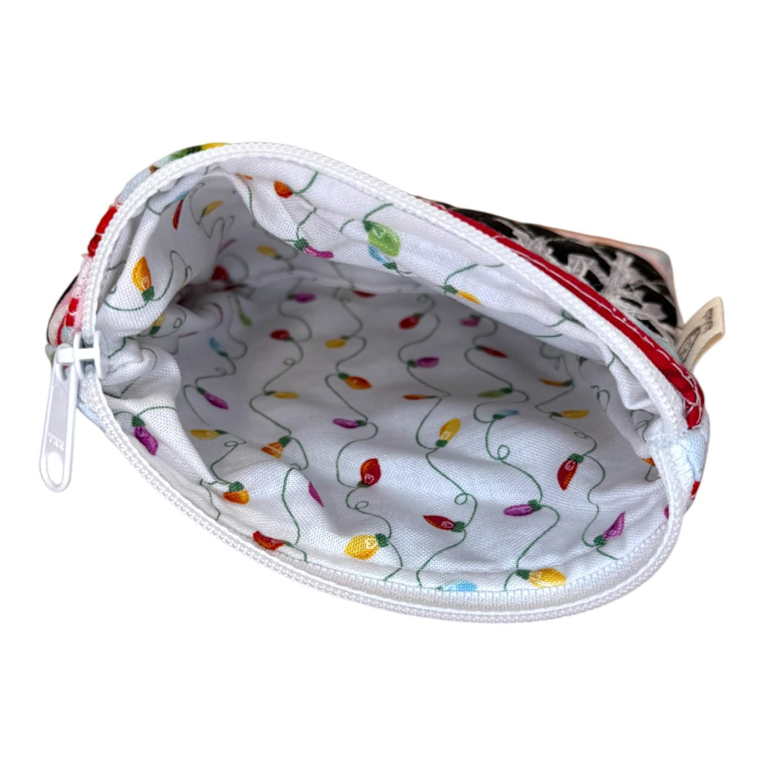 Mini Quilted Pouch Peppermint Lane Limited Edition Scrap Series 5x4 Small Coin Purse Handmade Gift Card Holder