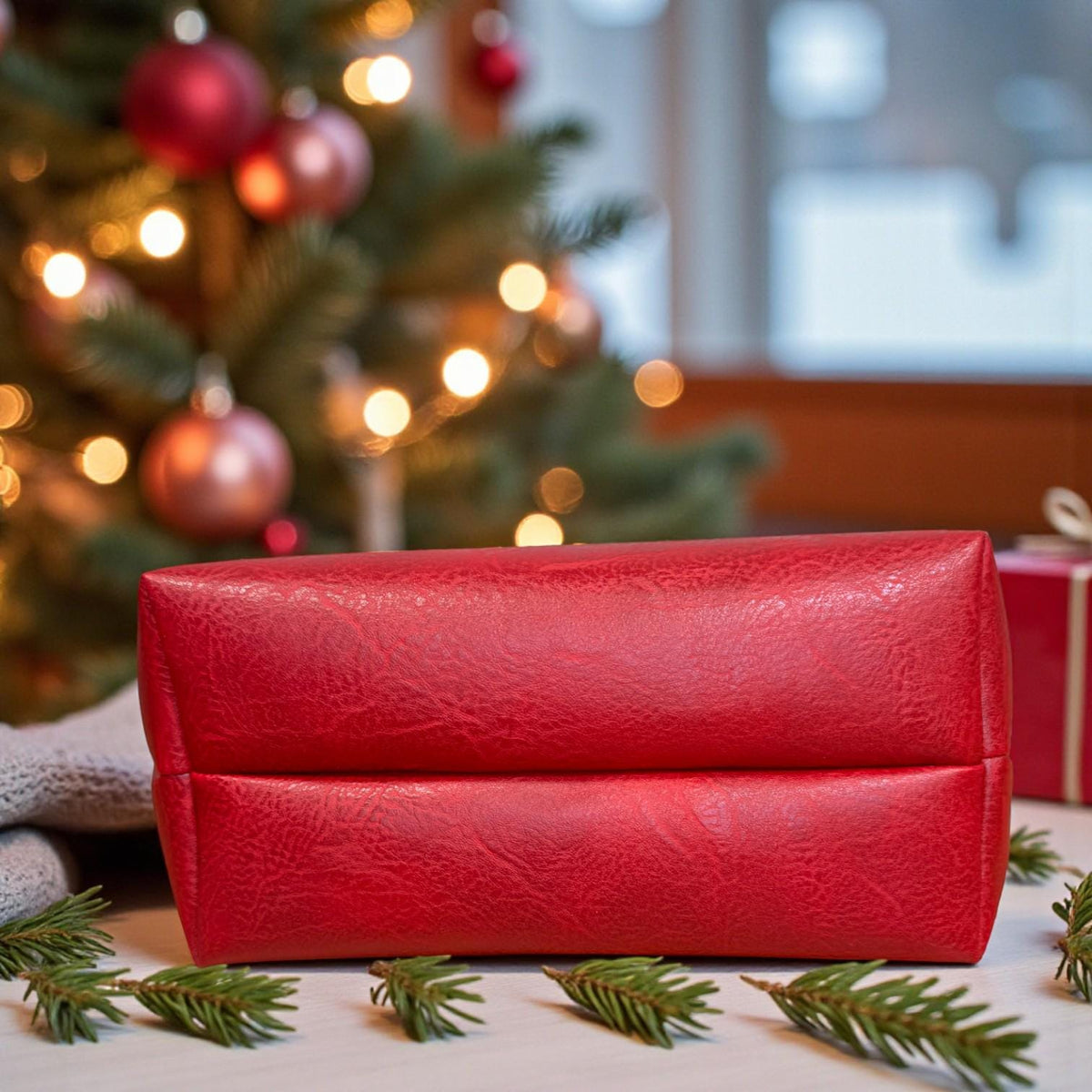 XL Nutcracker Christmas Project Bag, Quilted Zipper Pouch, Holiday Craft Organizer, Peppermint Lane Limited Edition