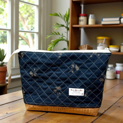 Quilted Sewing Project Bag | Pippin the Mouse Large Craft Organizer | Embroidery Crochet Knitting Bag | Gift for Sewist