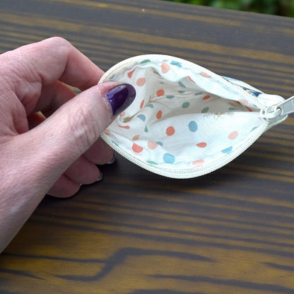 Mini Quilted Zipper Pouch – Sewing Cats | Handmade Small Pouch | Everyday Magic