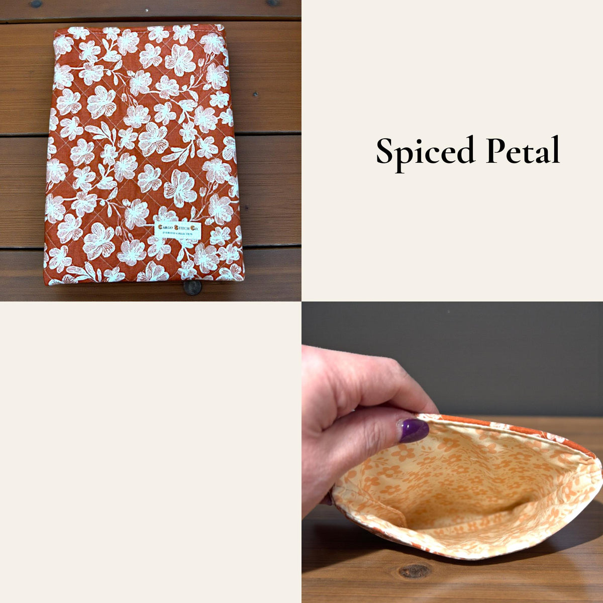 Quilted Book Or Kindle Slip Sleeve – Everyday Magic Collection | Fits 7” E-Readers, Journals, and Planners