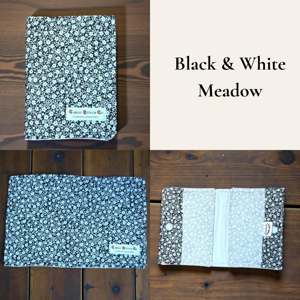 Mini Fabric Wallet | Quilted Card Holder & Tea Wallet | Handmade Small Essentials Organizer | Kam Snap Wallet | Gift for Sewists