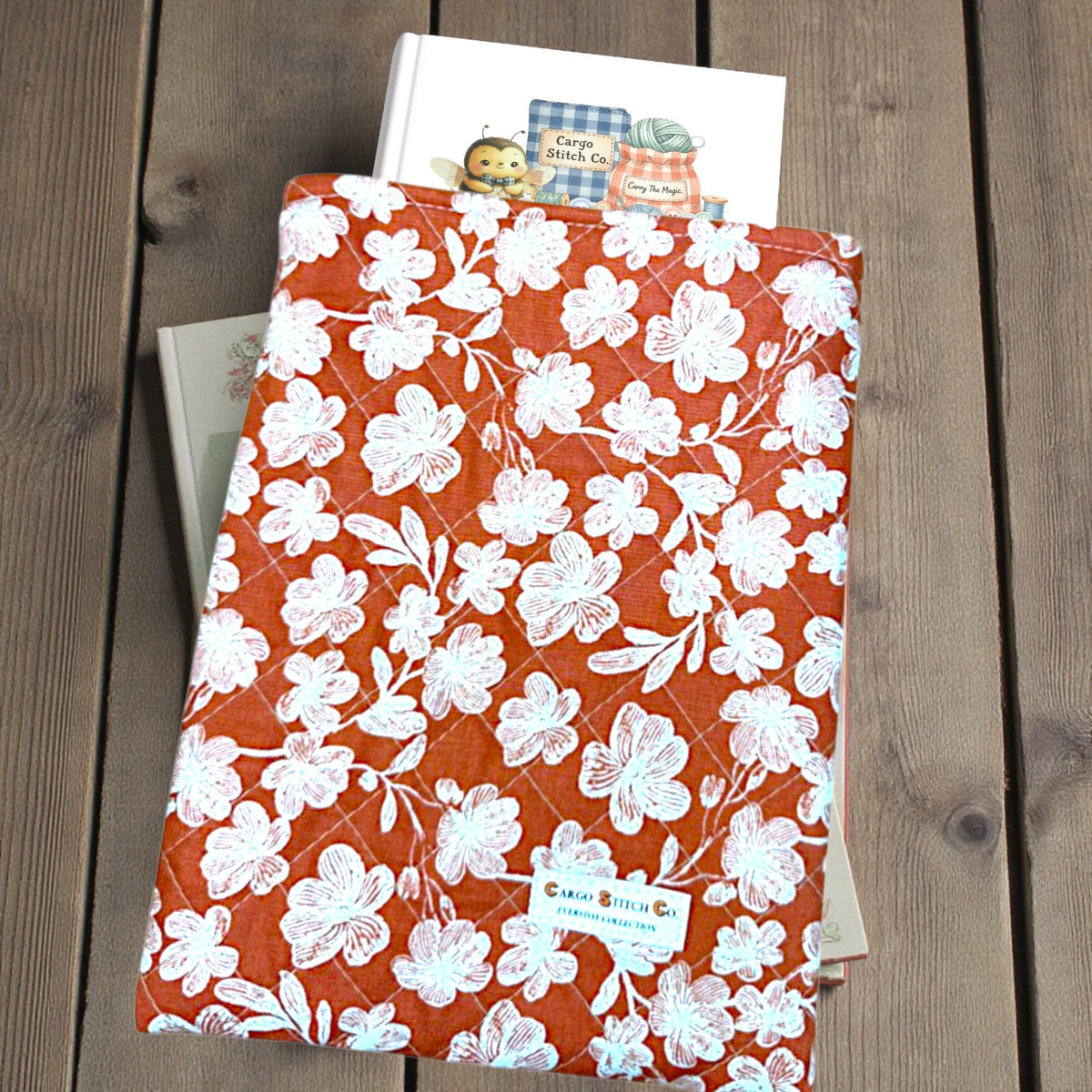 Quilted Book Or Kindle Slip Sleeve – Everyday Magic Collection | Fits 7” E-Readers, Journals, and Planners