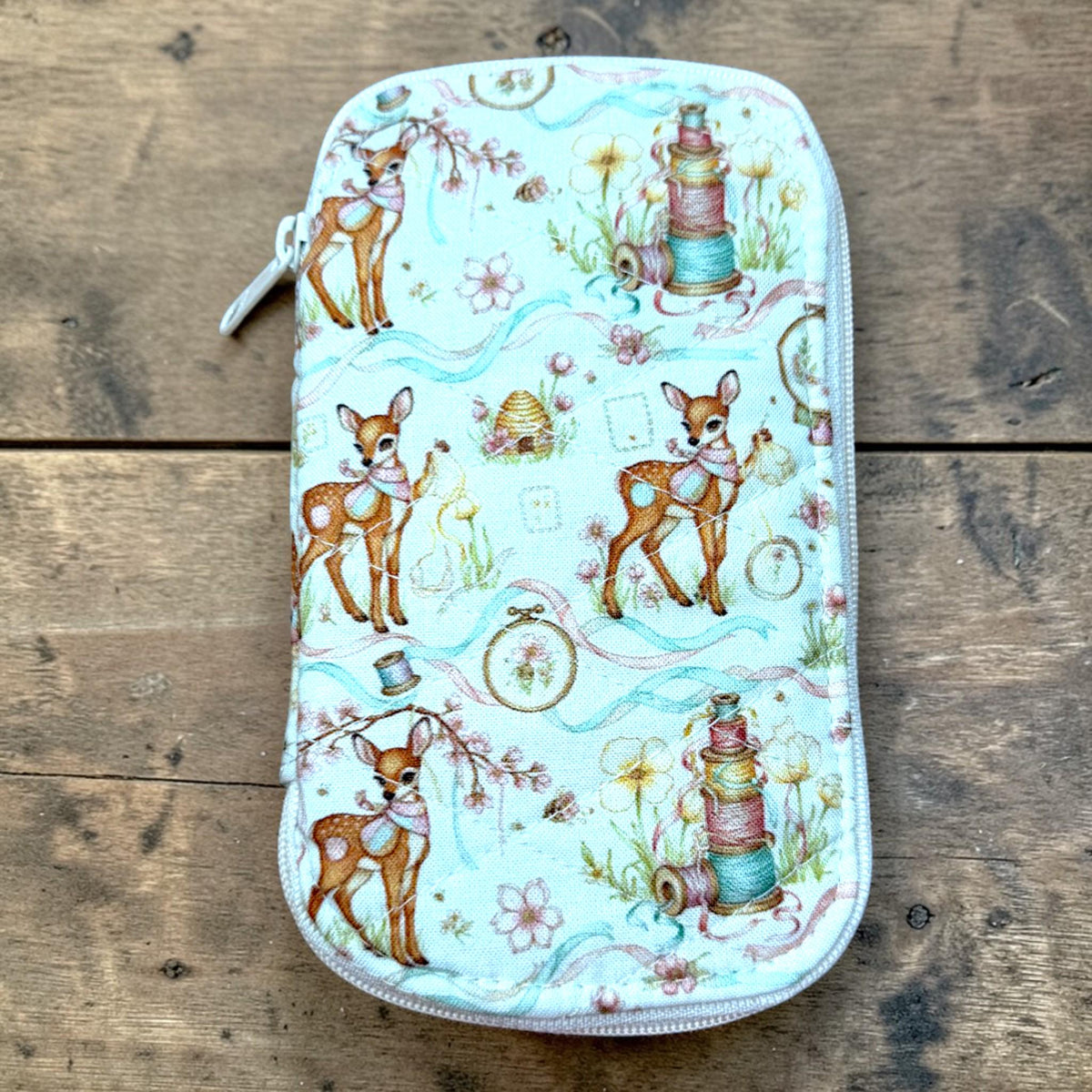 Tea Lover Gift Set | Handmade Quilted Tea Wallet with 6 Teas, Honey & Spoon | Ready to Gift Tea Gift