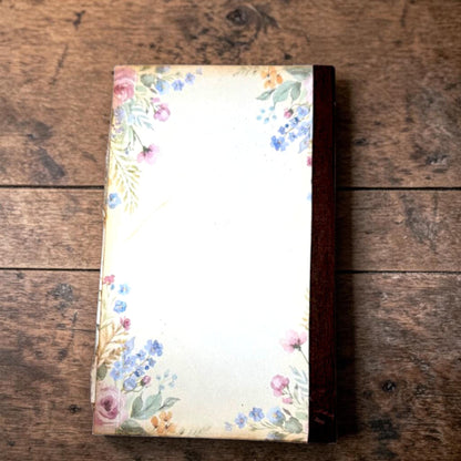 Mini Botanical Junk Journal | Handmade Vintage Floral Journal | 20 Pages with Pockets & Ephemera | Cottagecore Gift