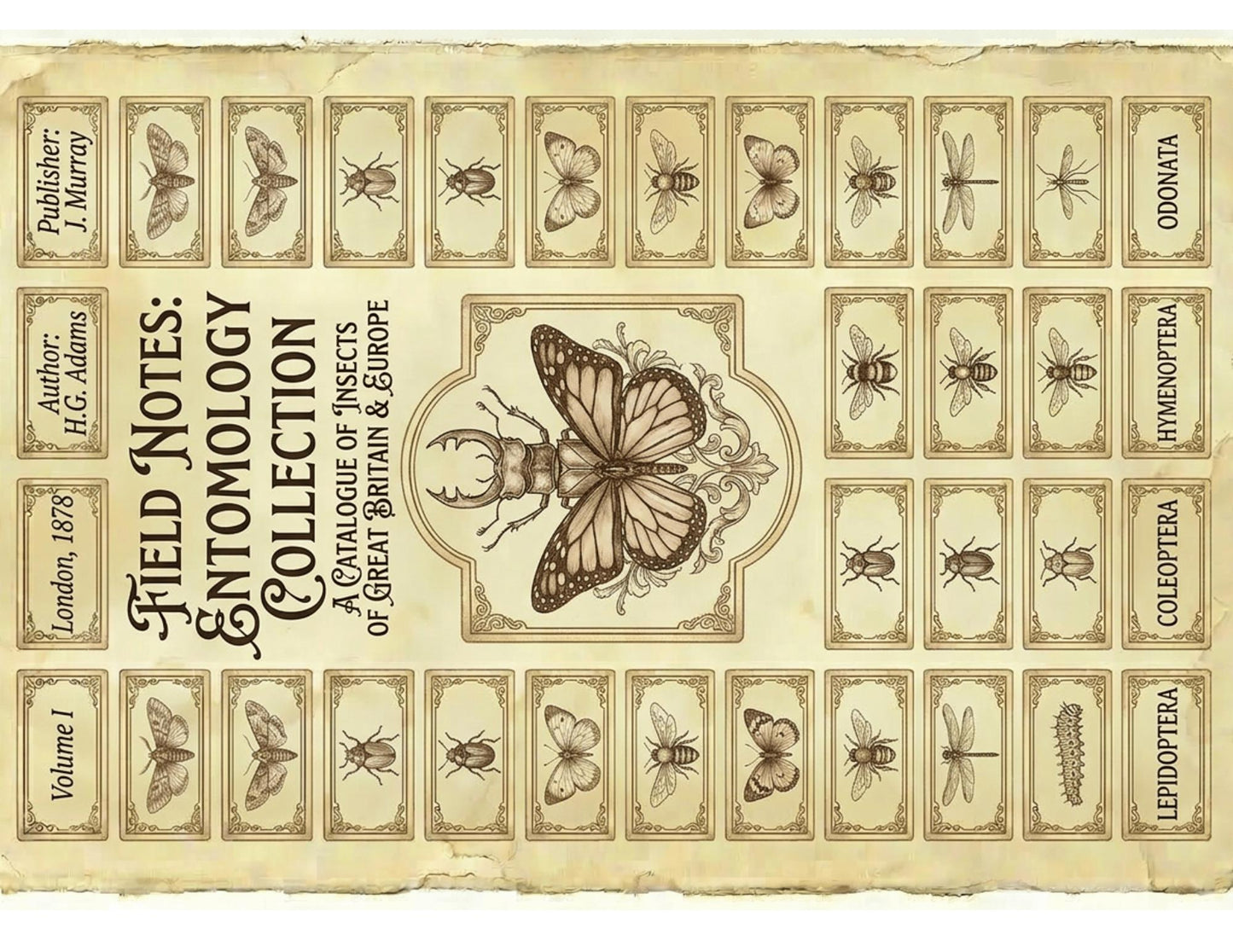Victorian Naturalist Junk Journal Kit | Botanical Field Notes Printable | Vintage Ephemera Journal Pages | Instant Download Digital Kit