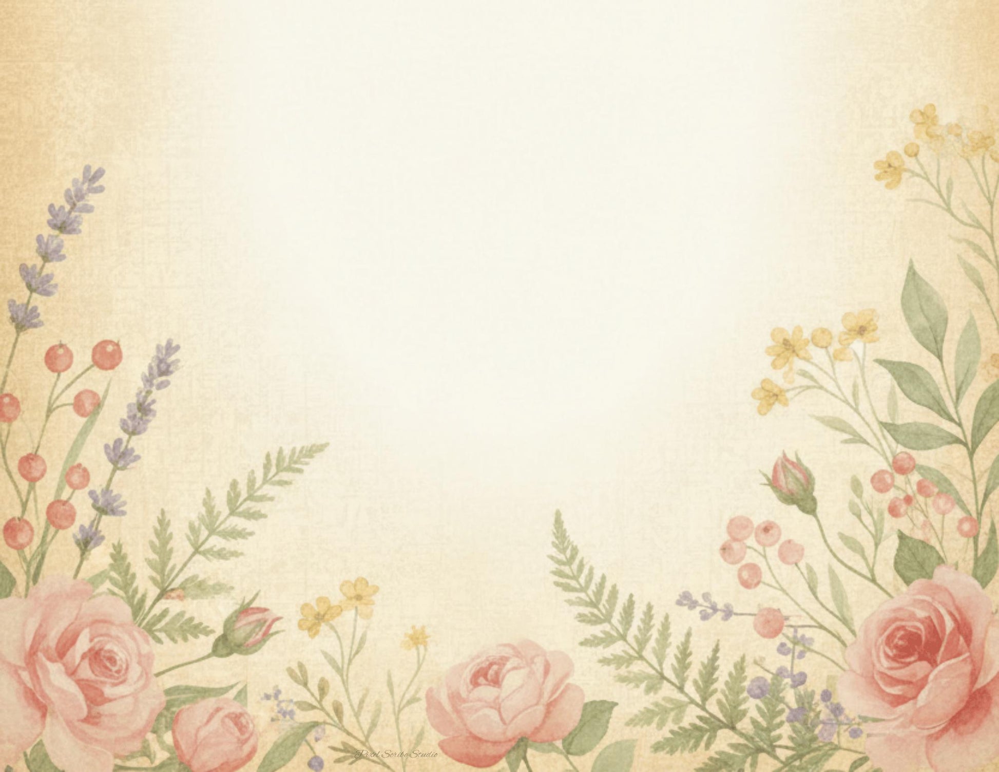 Whispering Garden Printable Journal Pages | 13 Floral Background Pages | Junk Journal Inserts | Planner Pages | Sage Rose Digital Kit