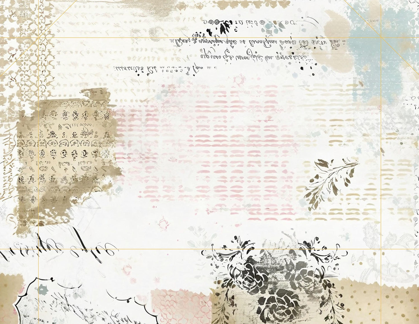 The Seamstress’s Diary Ephemera Envelope Templates | Sewing Junk Journal Kit | Printable Folio Pages | Instant Download | 4 Pages