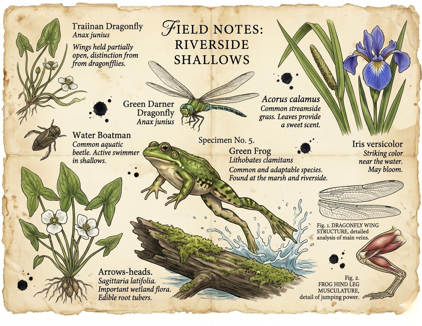 Hedgerow Field Notes Vol 2 Printable Junk Journal Kit, Woodland Nature Pages, Vintage Naturalist Ephemera, Forest Journal Pages