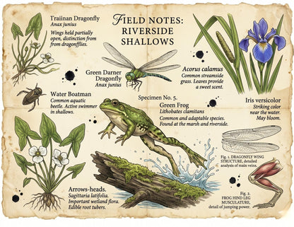 Hedgerow Field Notes Vol 2 Printable Junk Journal Kit, Woodland Nature Pages, Vintage Naturalist Ephemera, Forest Journal Pages
