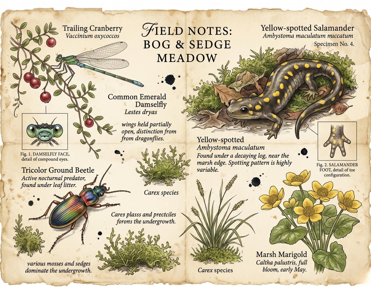 Hedgerow Field Notes Vol 2 Printable Junk Journal Kit, Woodland Nature Pages, Vintage Naturalist Ephemera, Forest Journal Pages
