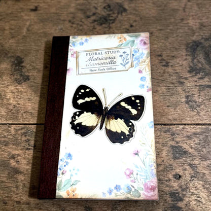 Mini Botanical Junk Journal | Handmade Vintage Floral Journal | 20 Pages with Pockets & Ephemera | Cottagecore Gift