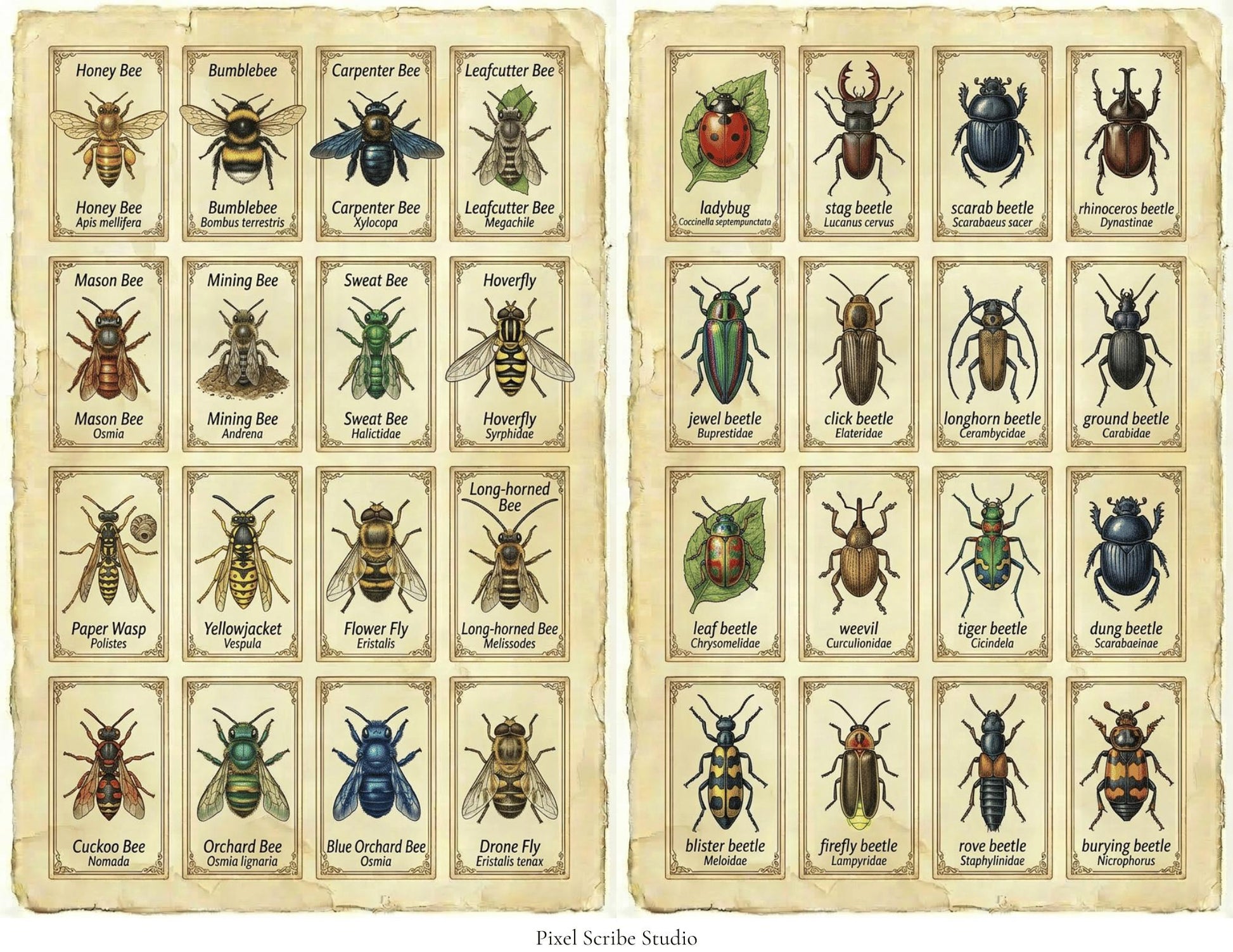 Vintage Naturalist Ephemera Kit | Printable Junk Journal Bundle | Botanical Labels & Specimen Cards