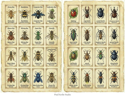Vintage Naturalist Ephemera Kit | Printable Junk Journal Bundle | Botanical Labels & Specimen Cards