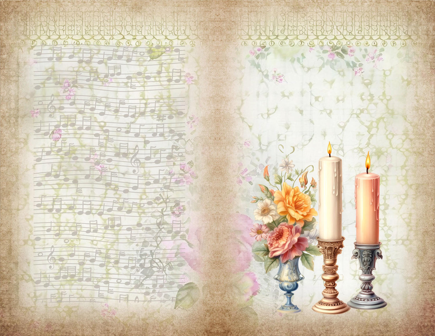 The Seamstress’s Diary Vol. 3 | 24 Page Vintage Sewing Folio Kit | Printable Junk Journal Ephemera