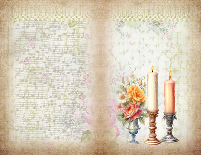 The Seamstress’s Diary Vol. 3 | 24 Page Vintage Sewing Folio Kit | Printable Junk Journal Ephemera