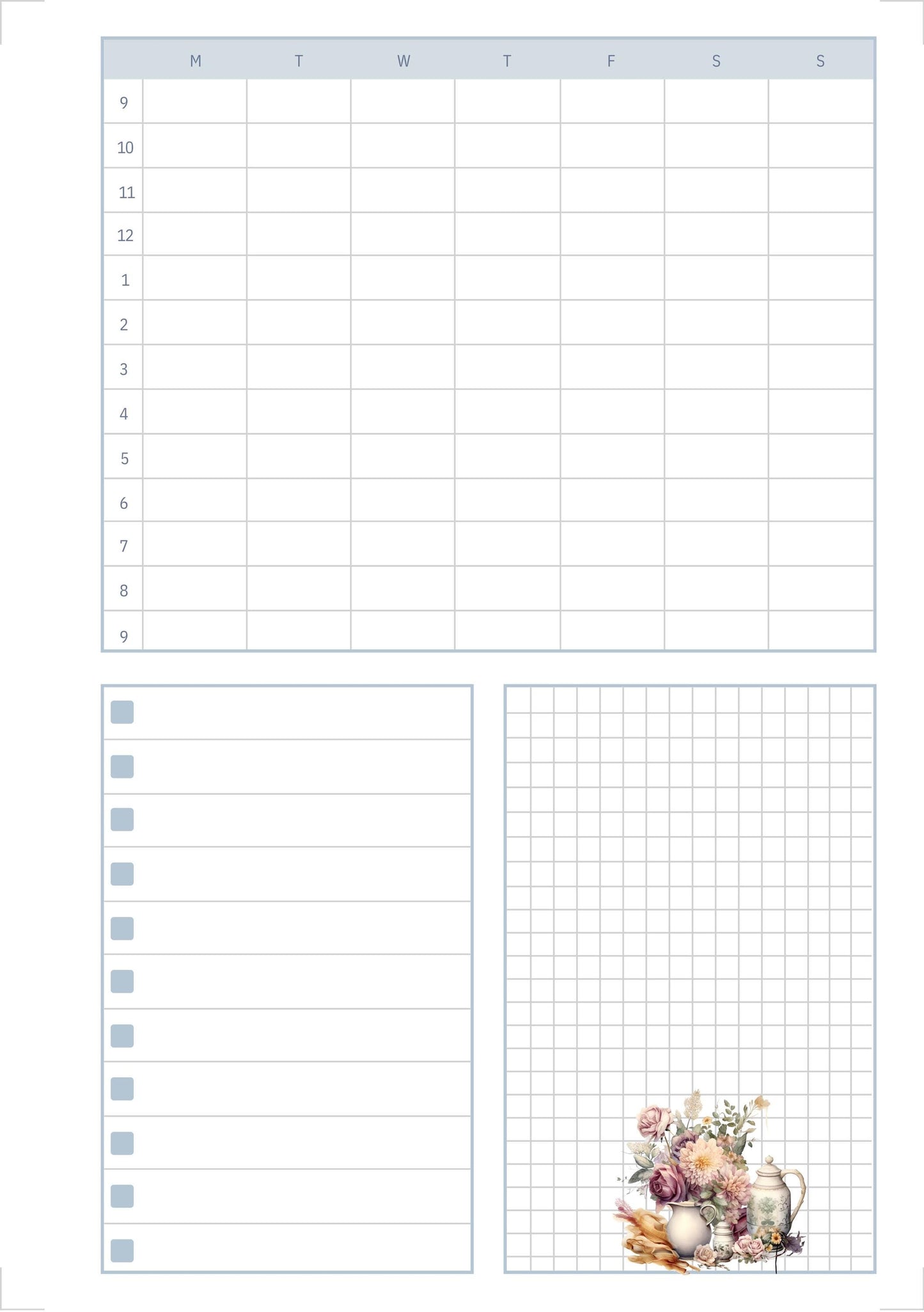 The Seamstress’s Diary – Printable Sewing-Themed Planner, 10-Page Digital Organizer, Vintage Stitching Design, Weekly & Project Pages