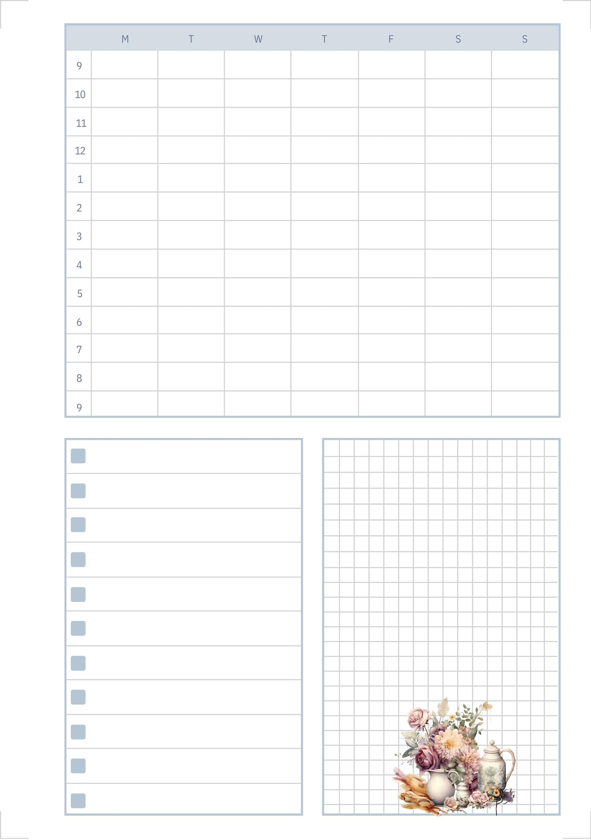 The Seamstress’s Diary – Printable Sewing-Themed Planner, 10-Page Digital Organizer, Vintage Stitching Design, Weekly & Project Pages
